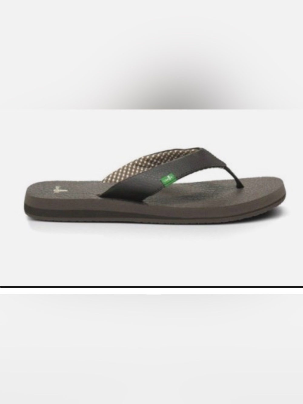 Sanuk Yoga Mat Brown Flip Flop Sandals Size: 10